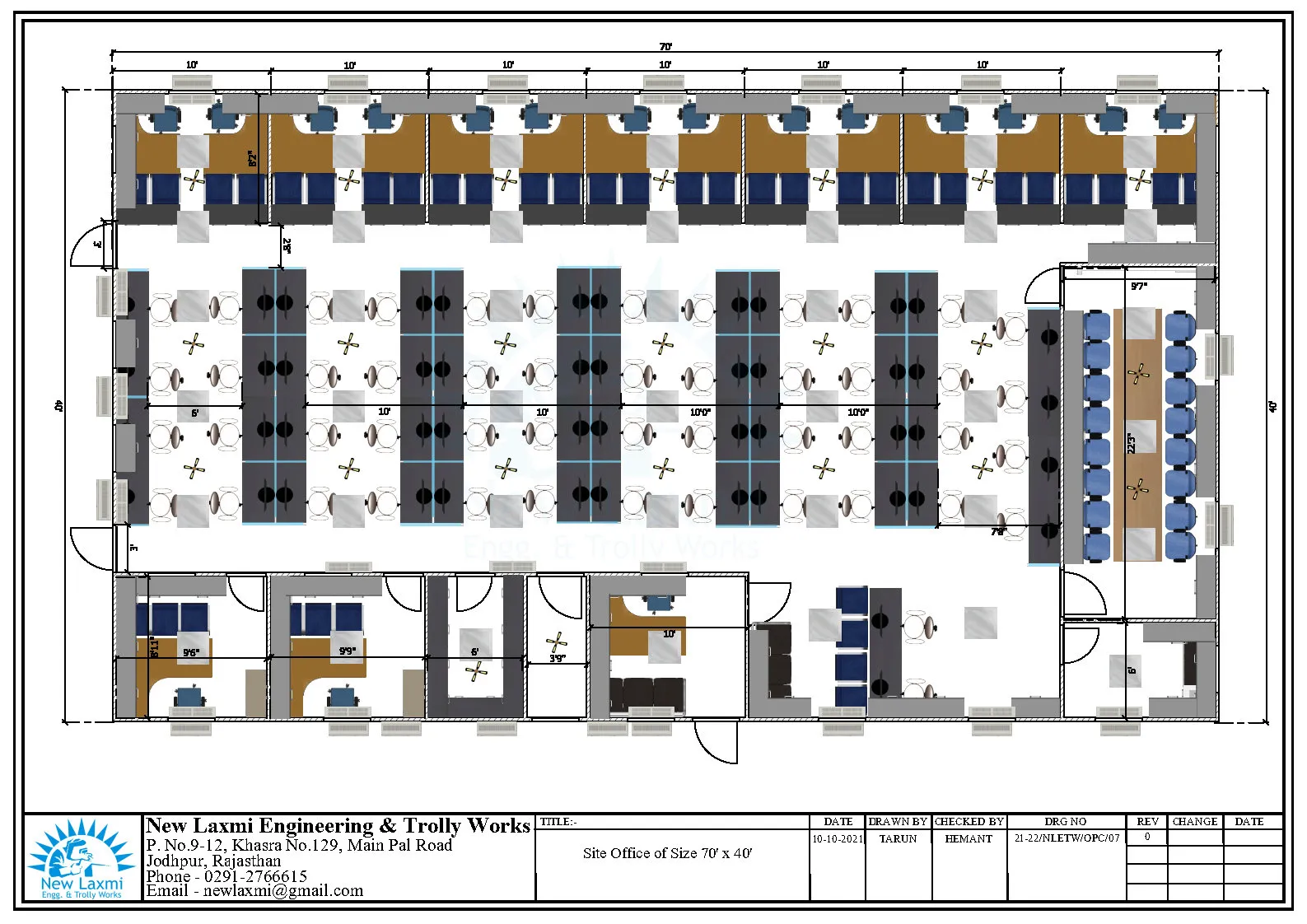 Office Cabin Layout